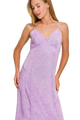 Zenana Tencel Mineral Washed Maxi Dress OutfitFlow
